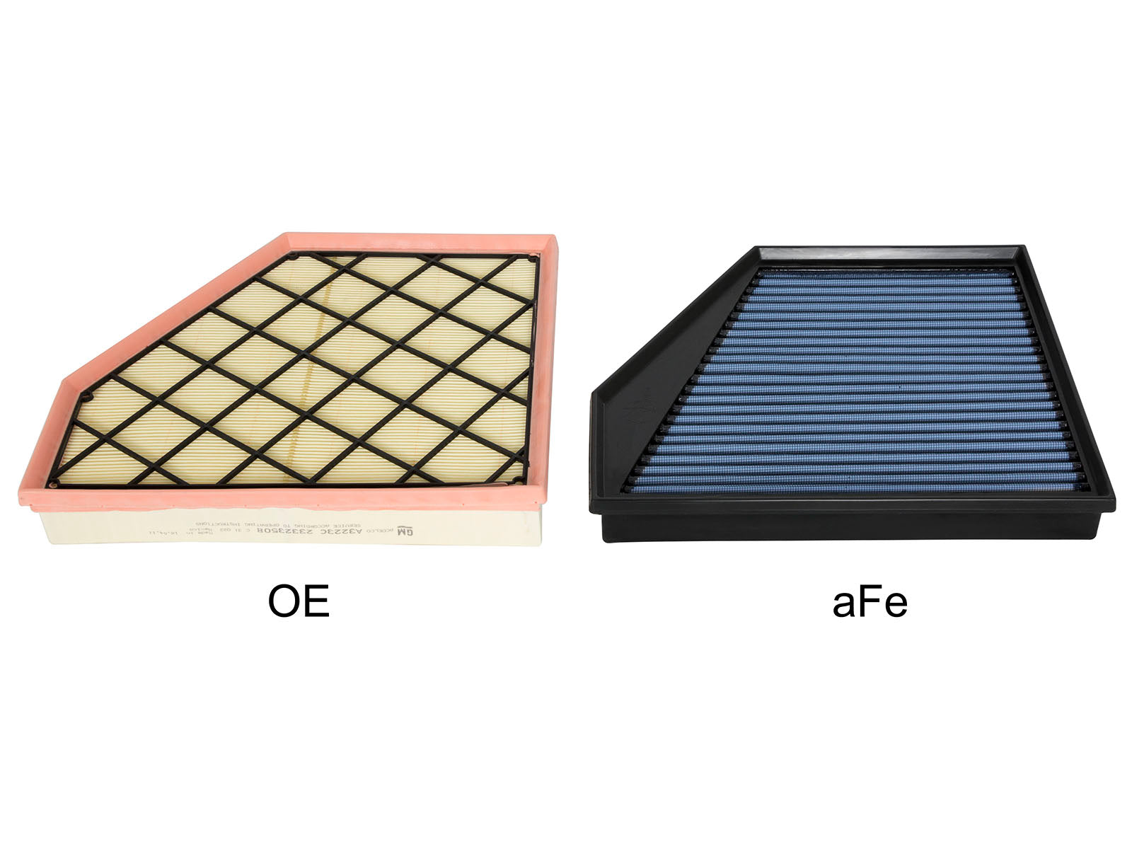 aFe Magnum FLOW OE Replacement Air Filter w/ Pro 5R Media | Chevy Camaro SS V8-6.2L (16) (30-10268)