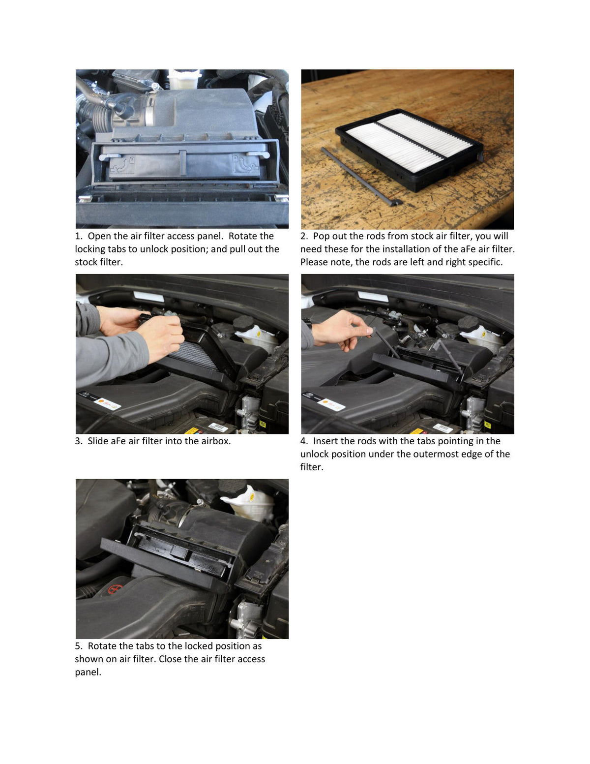 aFe Magnum FLOW OE Replacement Air Filter Hyundai Santa Fe 17-20
