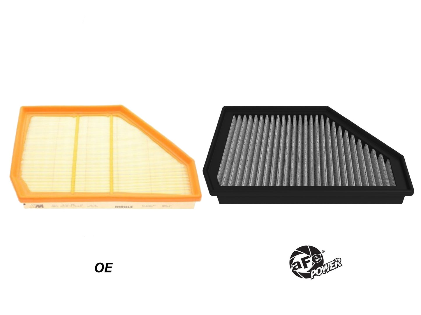 aFe Magnum FLOW OE Replacement Filter w/ Pro DRY S Media (Pair) | BMW X5/X6 M (20-25) (30-10438DM)