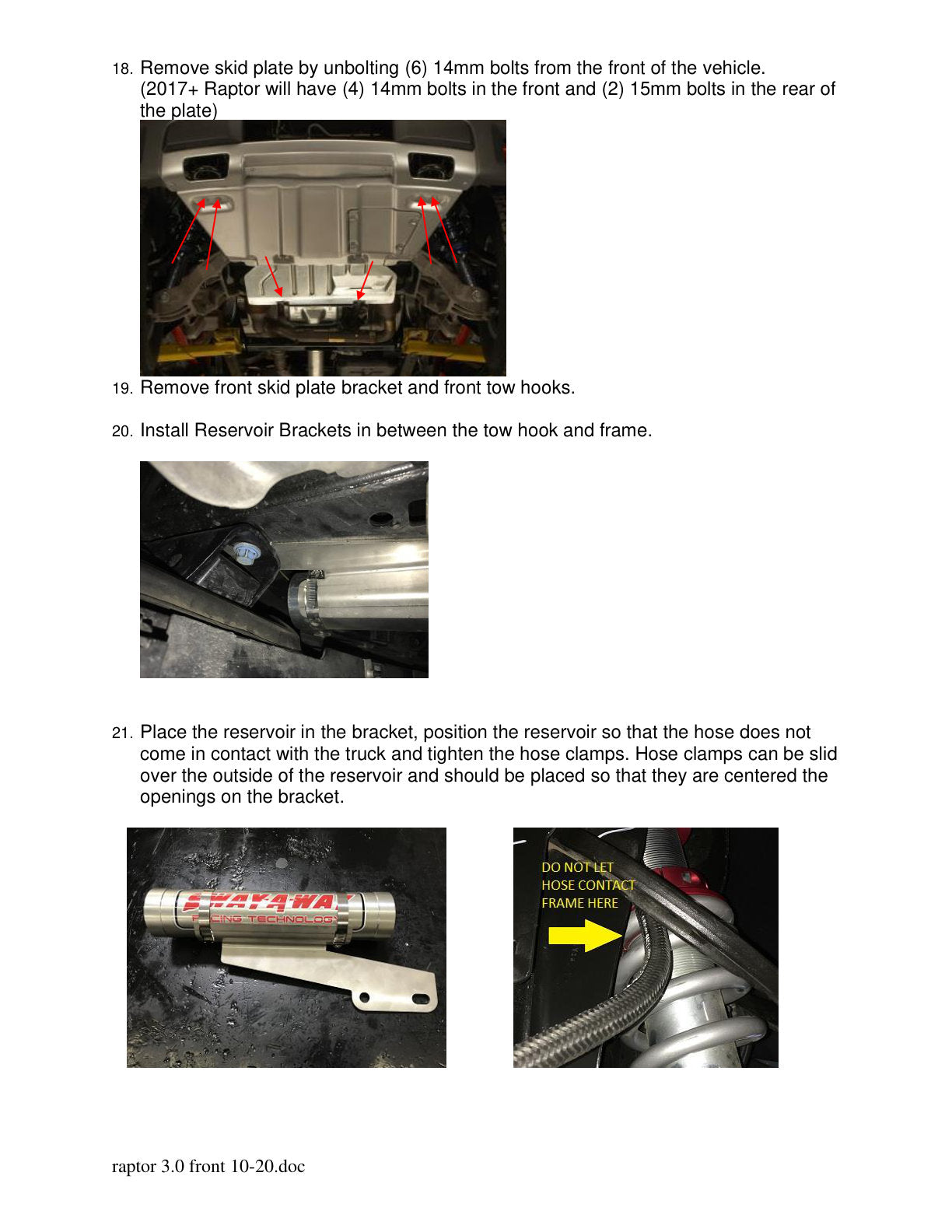 aFe Sway-A-Way 3.0 Coilover Kit | Ford F-150 Raptor (17-19) 3.0" Remote Reservoirs (301-5000-02-CA)