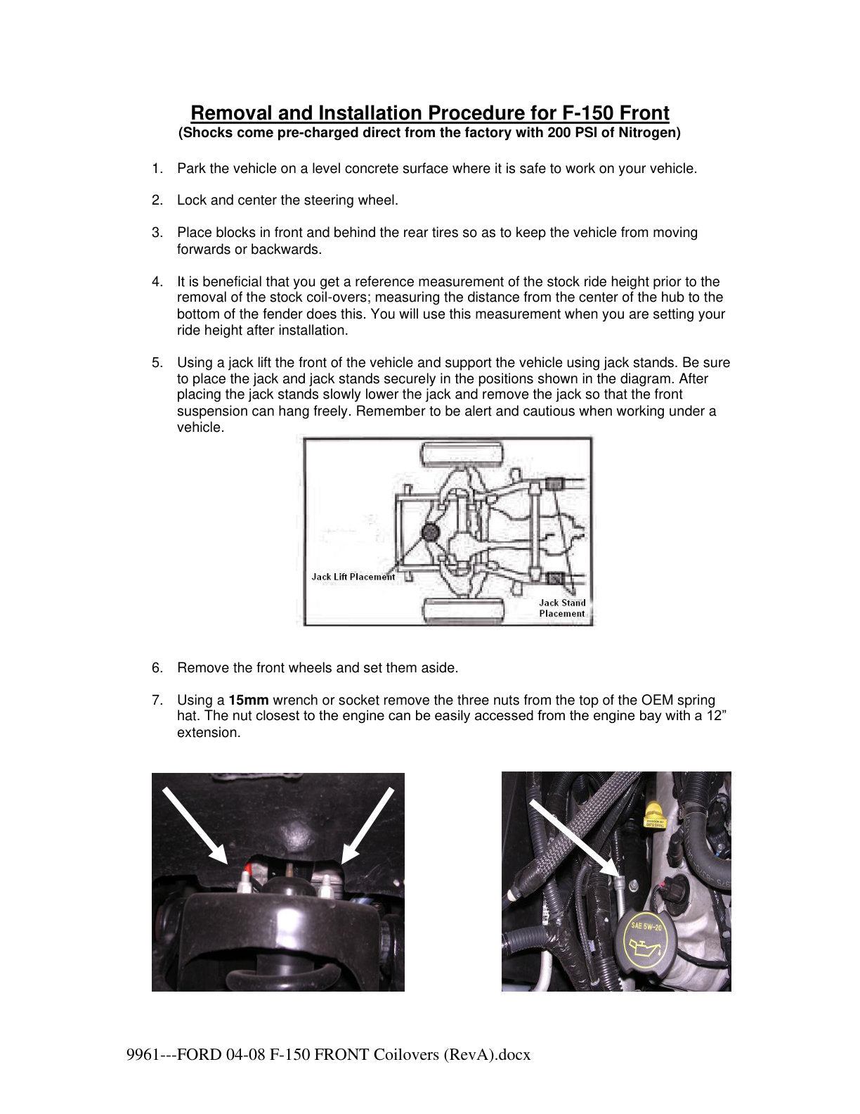 aFe Sway-A-Way 2.5in Front Coilover Kit | Ford F-150 04-08 2WD (301-5600-01)