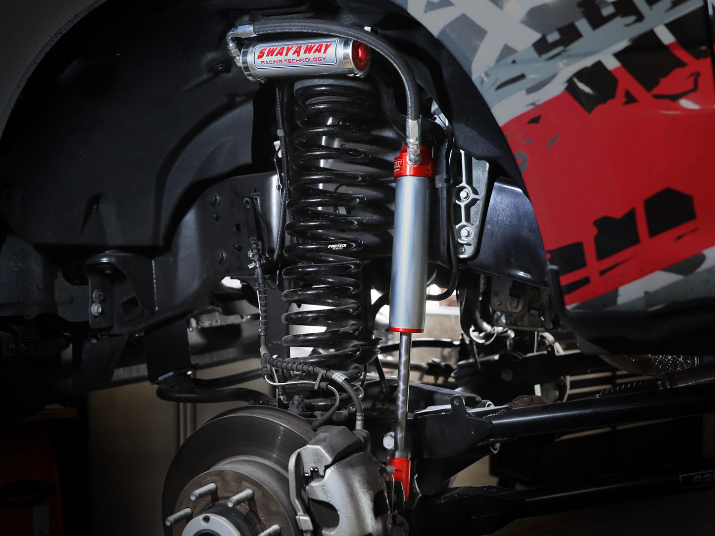 aFe Sway-A-Way 2.5 F&R Shock Kit w/HW | Ford F-250/350 17-24 4WD (301-5600-16)