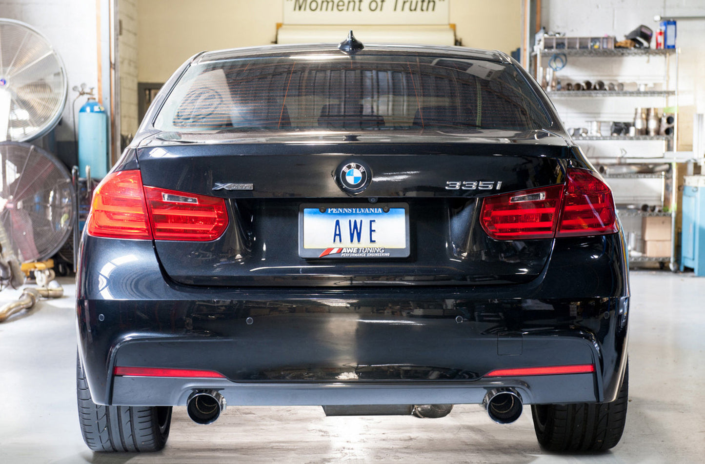 AWE Tuning Touring Edition Axle Back Exhaust for BMW F3X 335i/435i - Chrome Silver Tips (102mm) (3010-32026)