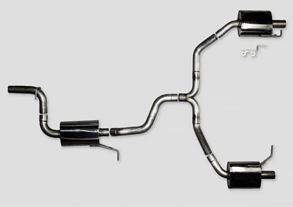 AWE Tuning Touring Edition Exhaust for VW CC 2.0T - Dual Outlet - Diamond Black Tips (3010-33022)