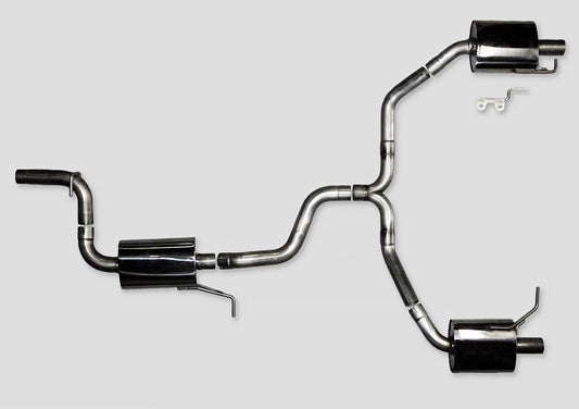 AWE Tuning Touring Edition Exhaust for VW CC 2.0T - Dual Outlet - Diamond Black Tips (3010-33022)