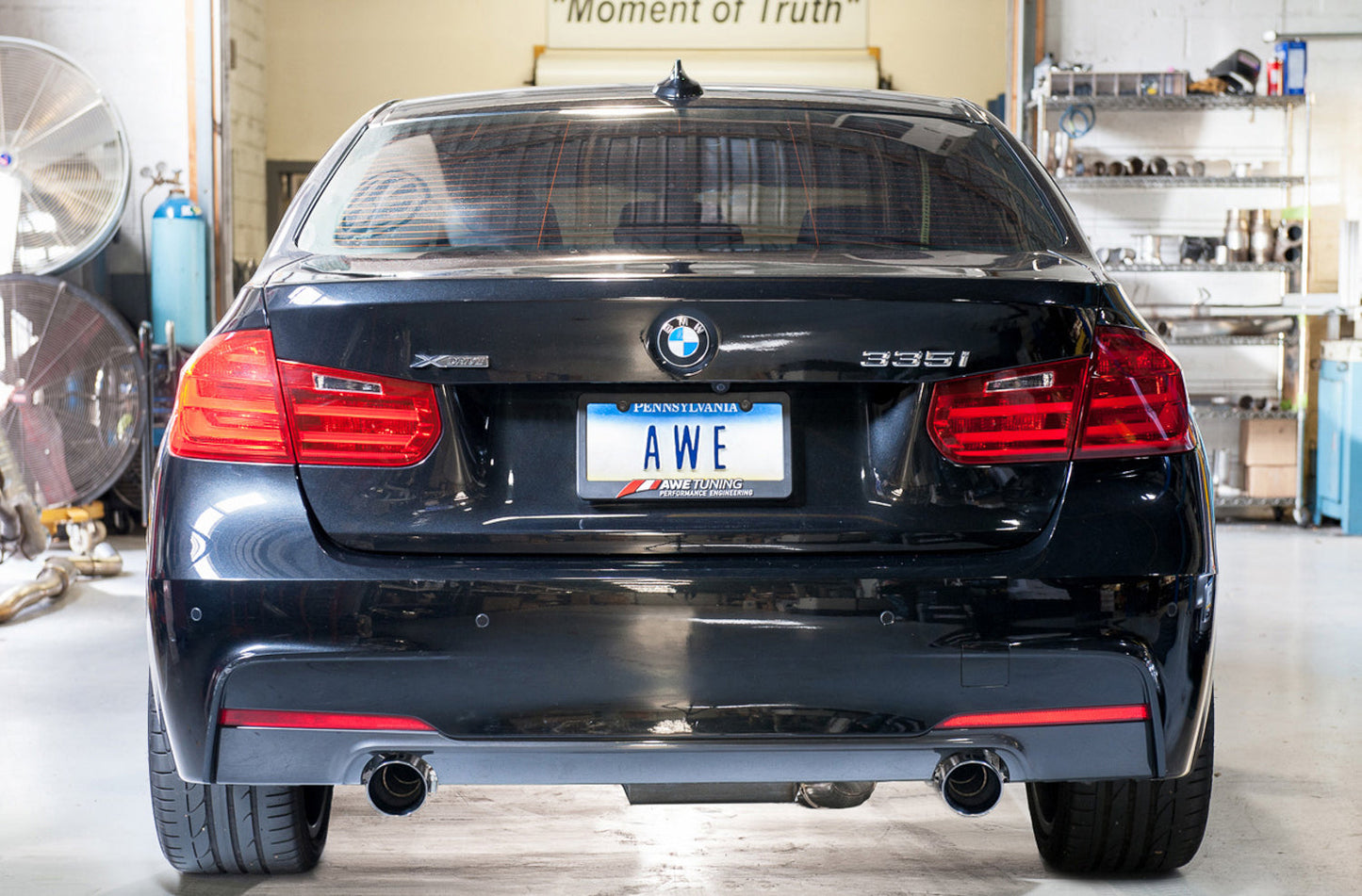 AWE Tuning Touring Edition Axle Back Exhaust for BMW F3X 335i/435i - Diamond Black Tips (90mm) (3010-33028)