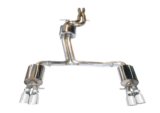 AWE Tuning Touring Edition Exhaust for Audi B8 S4 3.0T - Chrome Silver Tips (102mm) (3010-42016)