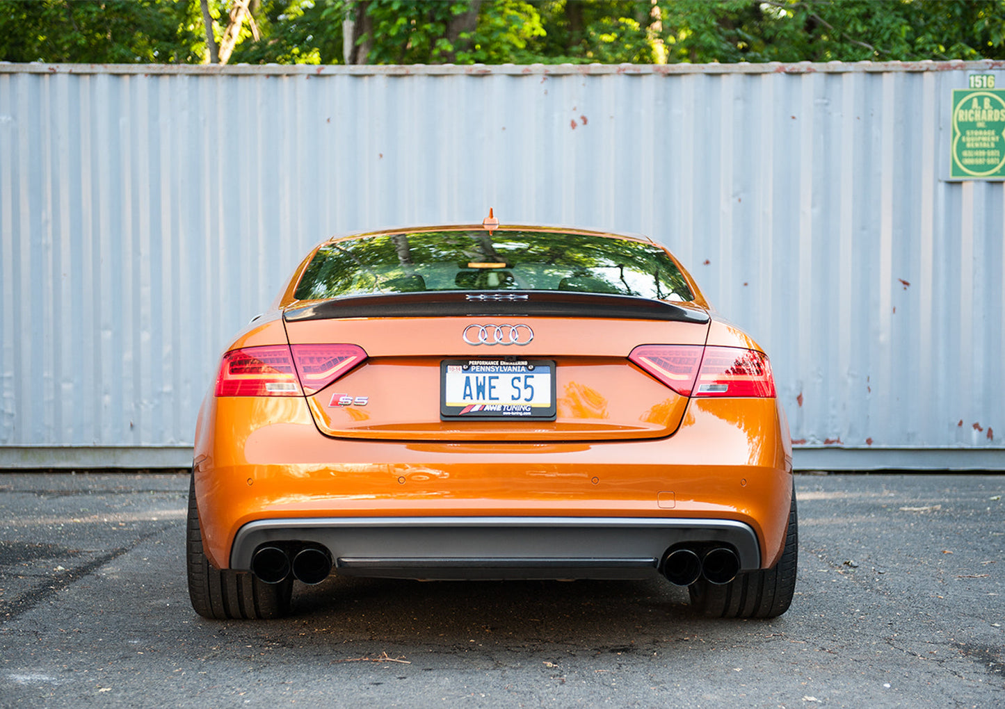 AWE Tuning Touring Edition Exhaust for Audi S5 3.0T - Diamond Black Tips (102mm) (3010-43030)