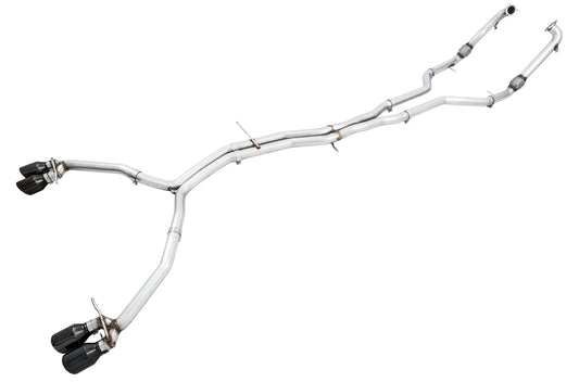 AWE Tuning Track Edition Exhaust for Audi B9 S5 Coupe - Non-Resonated - Diamond Black 102mm Tips (3010-43058)