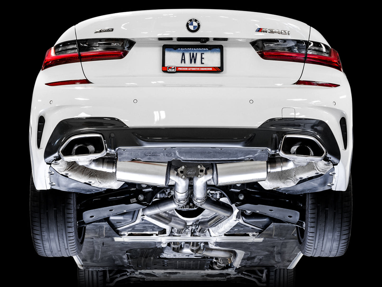 AWE Tuning Non-Resonated Touring Edition Exhaust for G2X M340i / M440i - OE Tips (3015-11058)