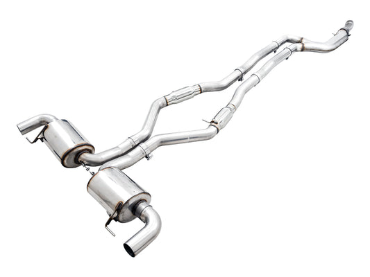 AWE Tuning Resonated Touring Edition Exhaust for G2X M340i / M440i - OE Tips (3015-11060)
