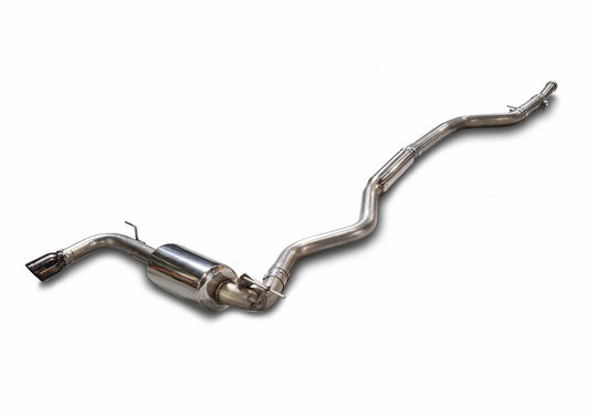 AWE Tuning Touring Edition Exhaust + Performance Mid Pipe for BMW F30 320i, Single Side - Chrome Silver Tip (90mm) (3015-22042)