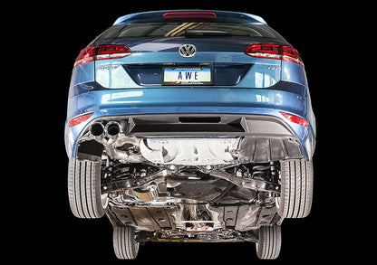 AWE Tuning Touring Edition Exhaust for VW MK7 Golf SportWagen - Chrome Silver Tips (90mm) (3015-22048)