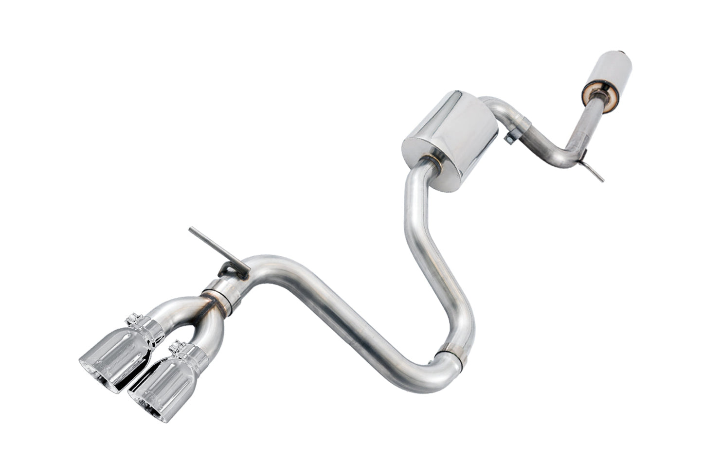 AWE Tuning Touring Edition Exhaust for VW MK7 Golf 1.8T - Chrome Silver Tips (90mm) (3015-22052)