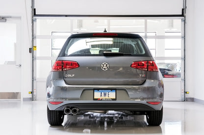 AWE Tuning Touring Edition Exhaust for VW MK7 Golf 1.8T - Chrome Silver Tips (90mm) (3015-22052)