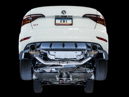 AWE Tuning Touring Edition Exhaust for MK7 Jetta GLI w/ High Flow Downpipe (not included) - Chrome Silver Tips (3015-22070)