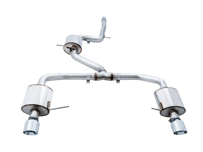 AWE Tuning Touring Edition Exhaust for MK7 Jetta GLI w/ High Flow Downpipe (not included) - Chrome Silver Tips (3015-22070)
