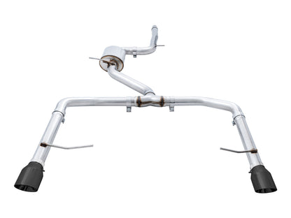 AWE Tuning Track Edition Exhaust - Resonated - for MK7 Jetta GLI w/ High Flow Downpipe (not included) - Diamond Black Tips (3015-23060)