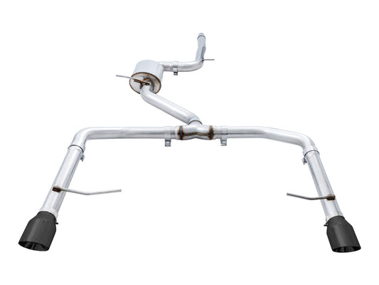 AWE Tuning Track Edition Exhaust - Resonated - for MK7 Jetta GLI w/ High Flow Downpipe (not included) - Diamond Black Tips (3015-23060)
