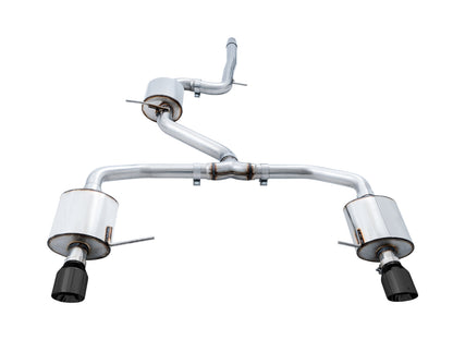 AWE Tuning Touring Edition Exhaust for MK7 Jetta GLI w/ High Flow Downpipe (not included) - Diamond Black Tips (3015-23062)
