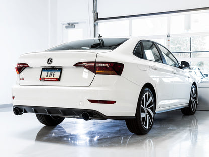 AWE Tuning Touring Edition Exhaust for MK7 Jetta GLI w/ High Flow Downpipe (not included) - Diamond Black Tips (3015-23062)