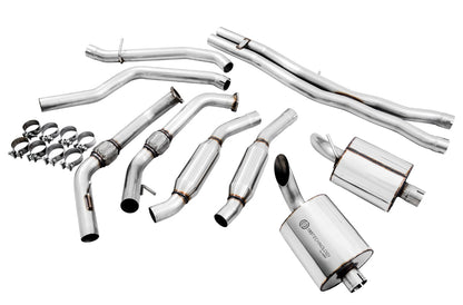 AWE Tuning Touring Edition Exhaust for Audi B9 SQ5 - Resonated - No Tips (Turn Downs) (3015-31016)