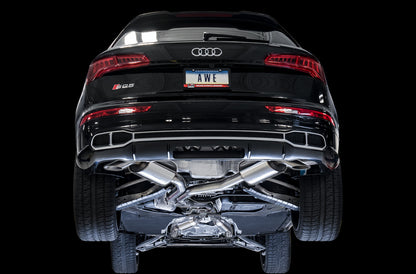 AWE Tuning Touring Edition Exhaust for Audi B9 SQ5 - Resonated - No Tips (Turn Downs) (3015-31016)