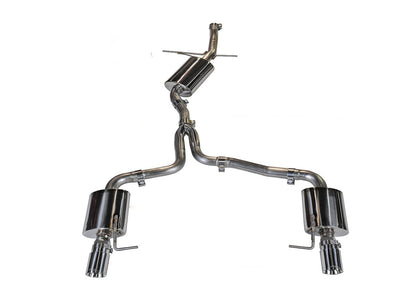 AWE Tuning Touring Edition Exhaust for B8 A5 2.0T - Dual Outlet, Chrome Silver Tips (3015-32022)