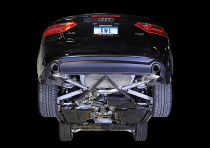 AWE Tuning Touring Edition Exhaust for B8 A5 2.0T - Dual Outlet, Chrome Silver Tips (3015-32022)