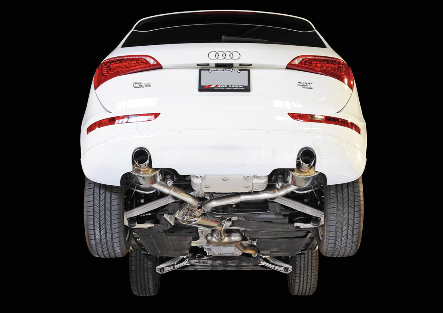 AWE Tuning Touring Edition Exhaust for 8R Q5 2.0T - Chrome Silver Tips (3015-32026)
