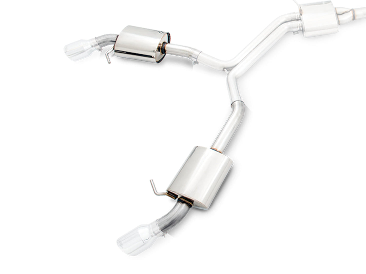 AWE Tuning Touring Edition Exhaust for B9 A5, Dual Outlet - Chrome Silver Tips (includes DP) (3015-32090)