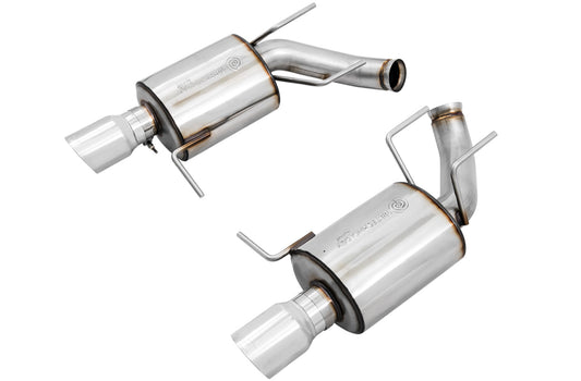 AWE Tuning Touring Edition Axle-back Exhaust for the S197 Ford Mustang GT - Chrome Silver Tips (3015-32094)
