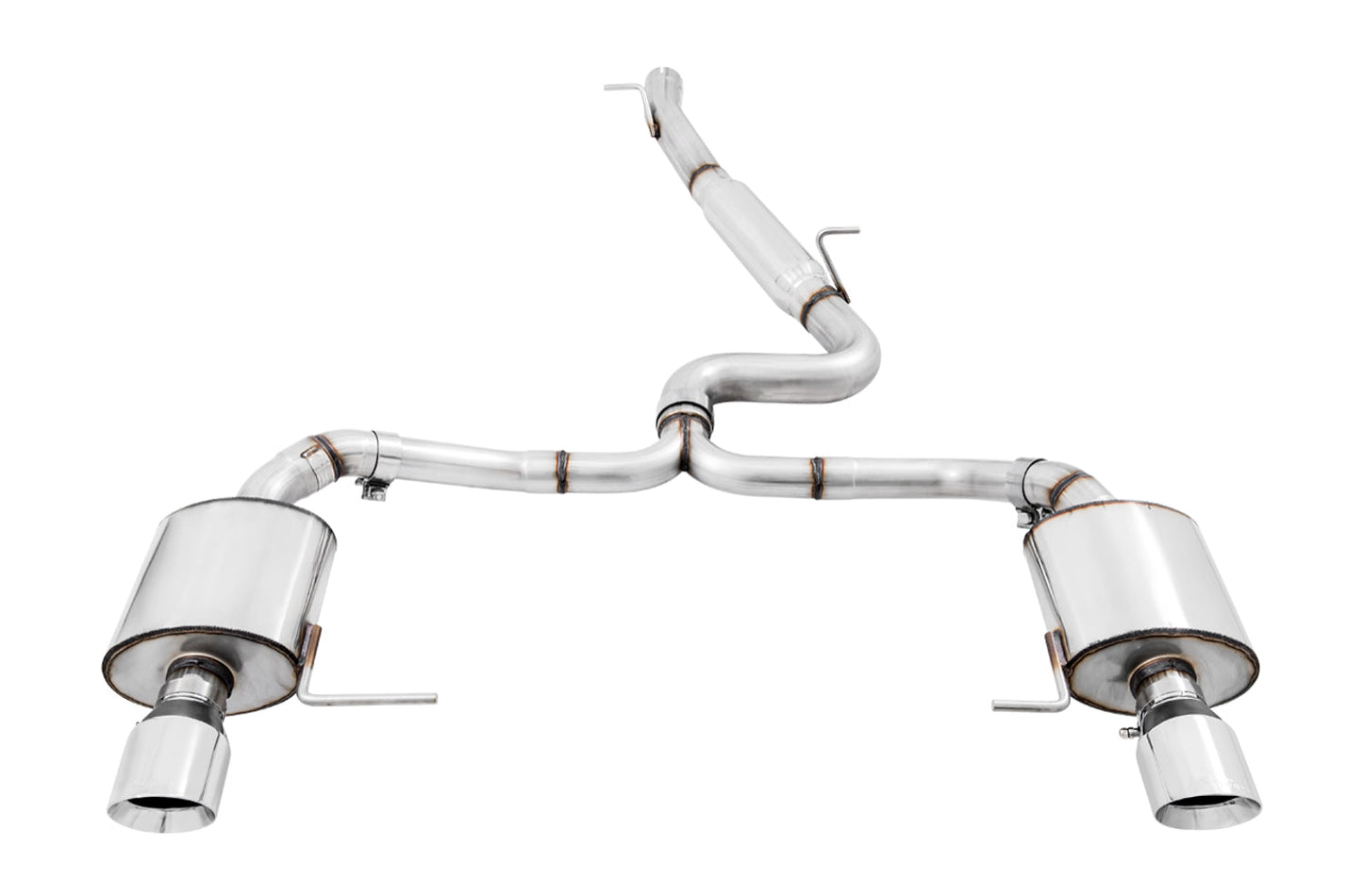AWE Tuning Touring Edition Exhaust for VW Golf Alltrack / Sportwagen 4Motion - Chrome Silver Tips (3015-32098)