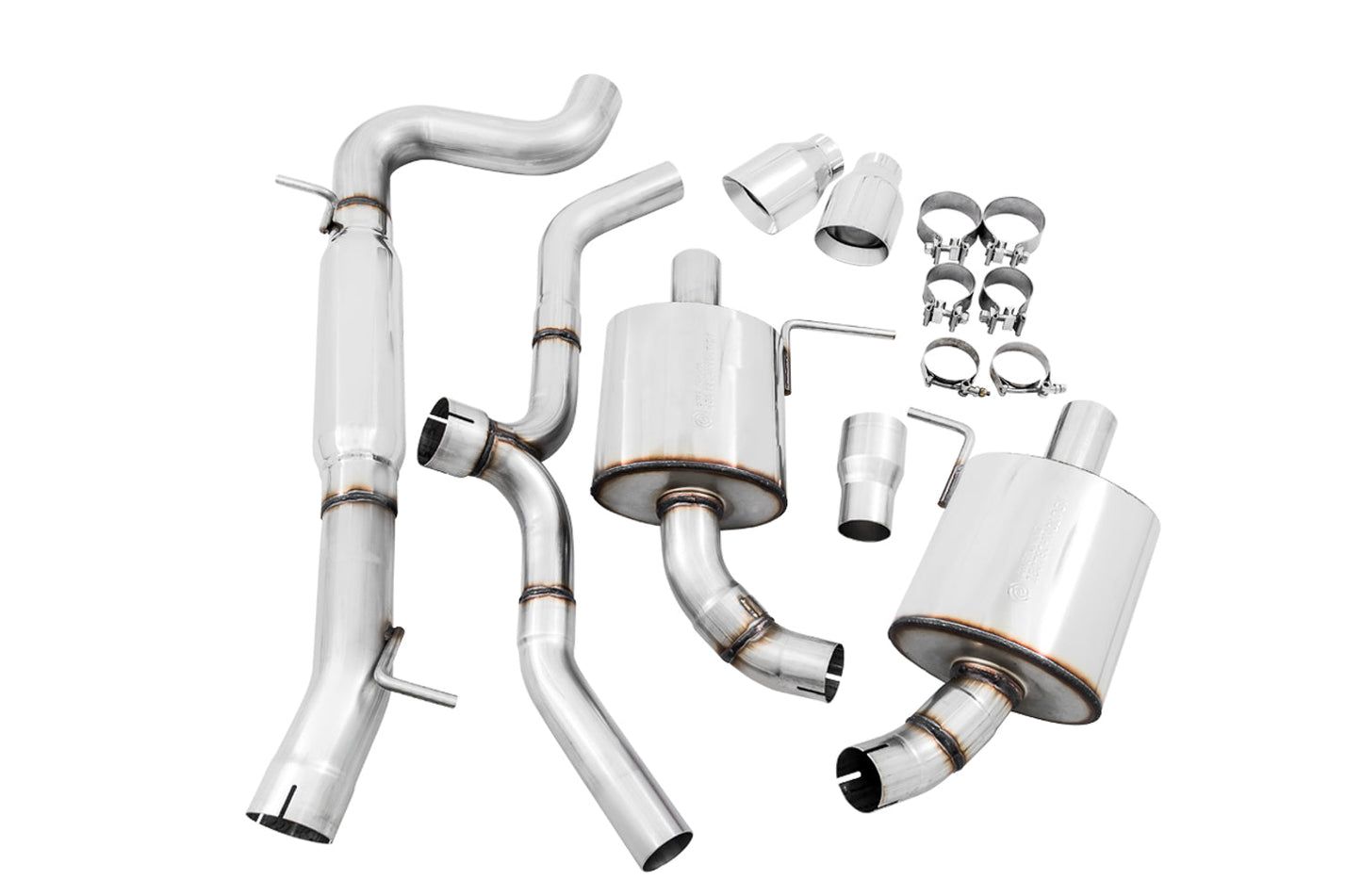 AWE Tuning Touring Edition Exhaust for VW Golf Alltrack / Sportwagen 4Motion - Chrome Silver Tips (3015-32098)