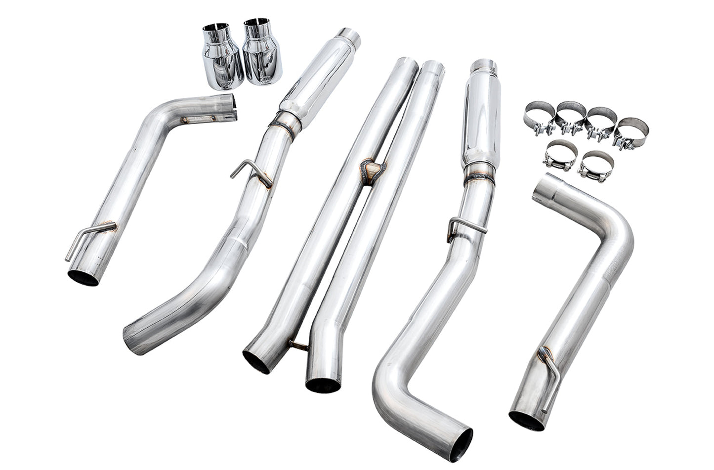 AWE Tuning Track Edition Exhaust for 15+ Charger 6.4 / 6.2 SC - Chrome Silver Tips (3015-32112)