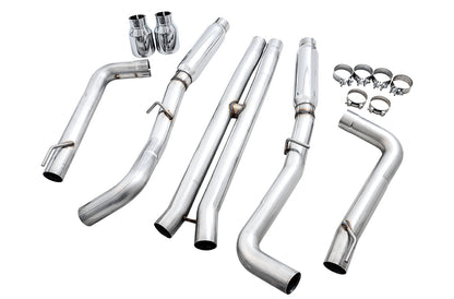 AWE Tuning Track Edition Exhaust for 15+ Charger 6.4 / 6.2 SC - Chrome Silver Tips (3015-32112)