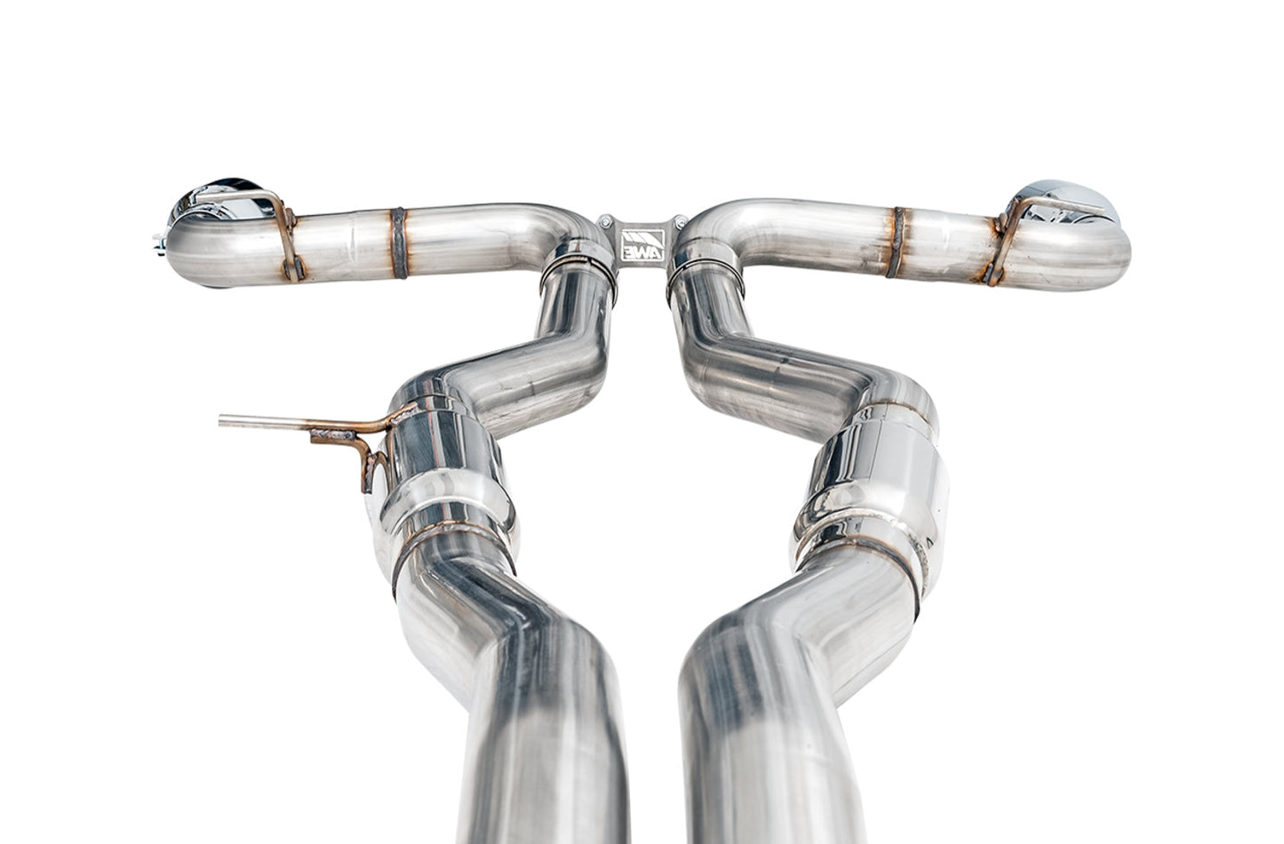 AWE Tuning Resonated Track Edition Exhaust for A90 Supra - 5" Chrome Silver Tips (3015-32116)