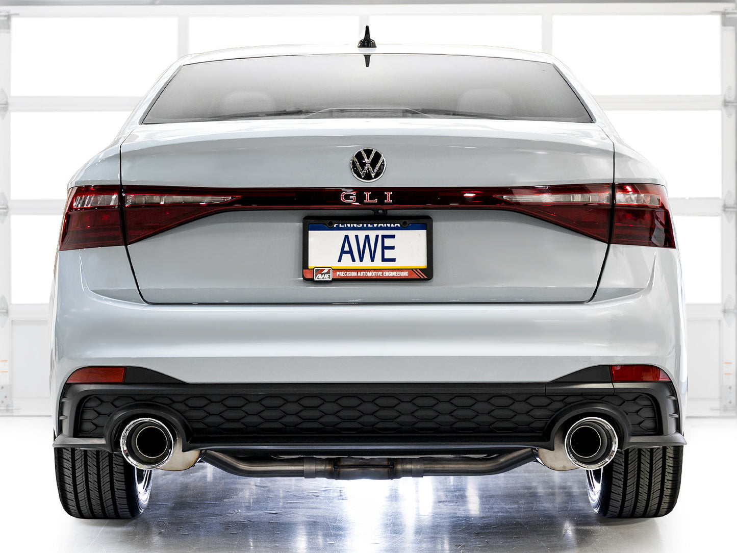 AWE 3015-32275 Touring Ed Exhaust Chrome Silver Tips For VW Jetta GLI (22-25)
