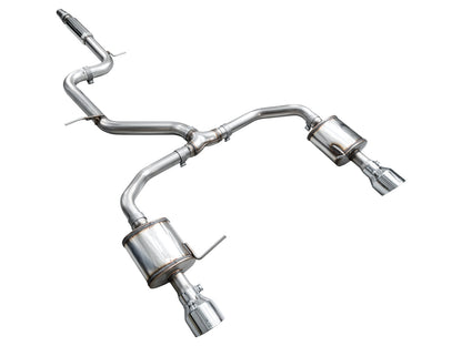 AWE 3015-32275 Touring Ed Exhaust Chrome Silver Tips For VW Jetta GLI (22-25)