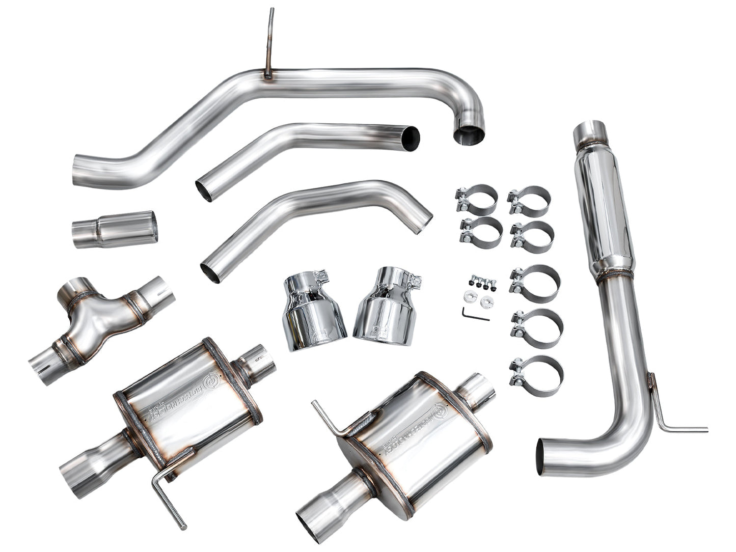 AWE 3015-32275 Touring Ed Exhaust Chrome Silver Tips For VW Jetta GLI (22-25)