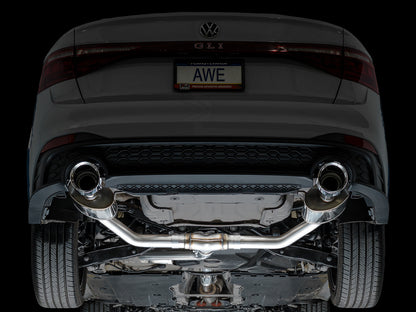 AWE 3015-32275 Touring Ed Exhaust Chrome Silver Tips For VW Jetta GLI (22-25)