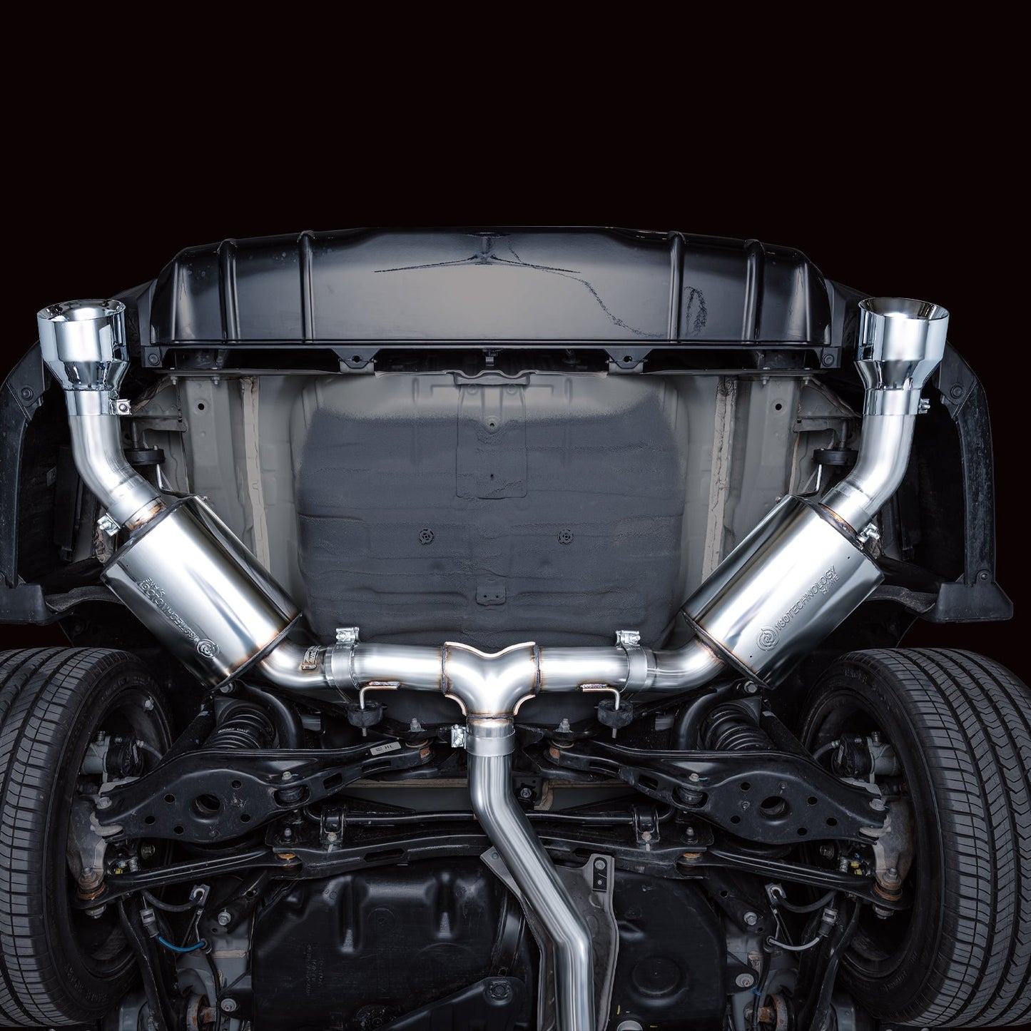 AWE Tuning Touring Edition Catback Exhaust - Dual Chrome Silver Tip for 22+ Honda Civic Si/Acura Integra (3015-32331)