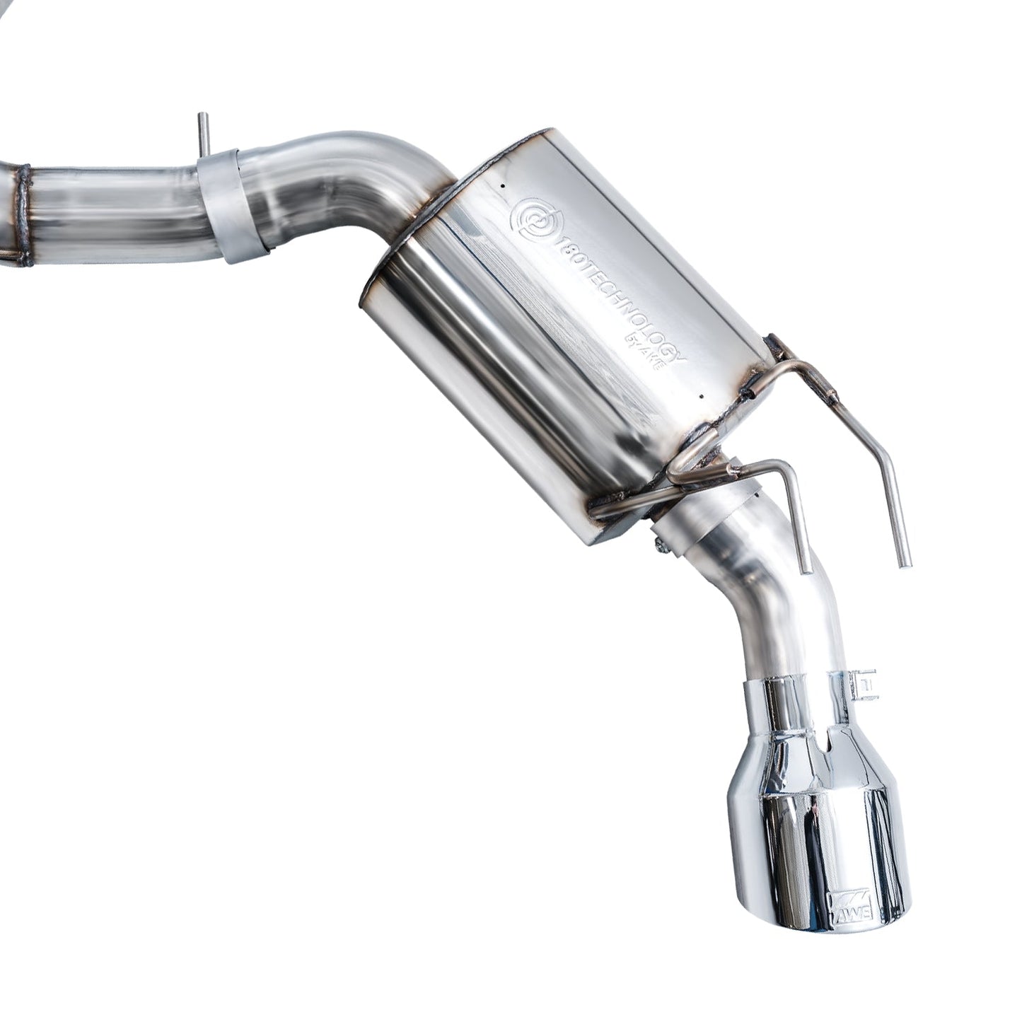 AWE Tuning Touring Edition Catback Exhaust - Dual Chrome Silver Tip for 22+ Honda Civic Si/Acura Integra (3015-32331)