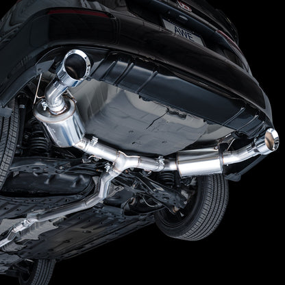 AWE Tuning Touring Edition Catback Exhaust - Dual Chrome Silver Tip for 22+ Honda Civic Si/Acura Integra (3015-32331)
