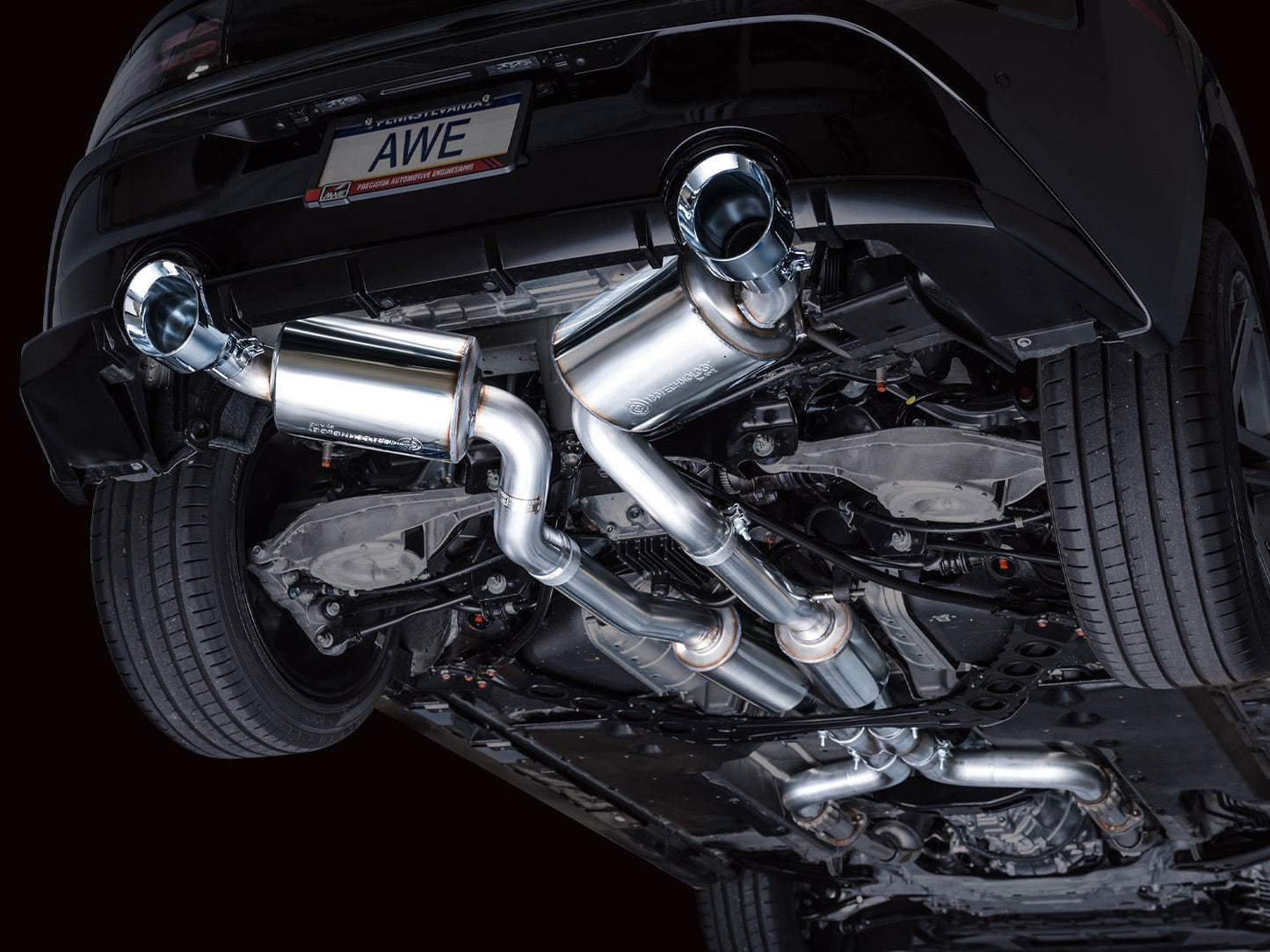 AWE Tuning Touring Edition Catback Exhaust System w/ Chrome Silver Tips for 2023 Nissan Z RZ34 RWD (3015-32400)