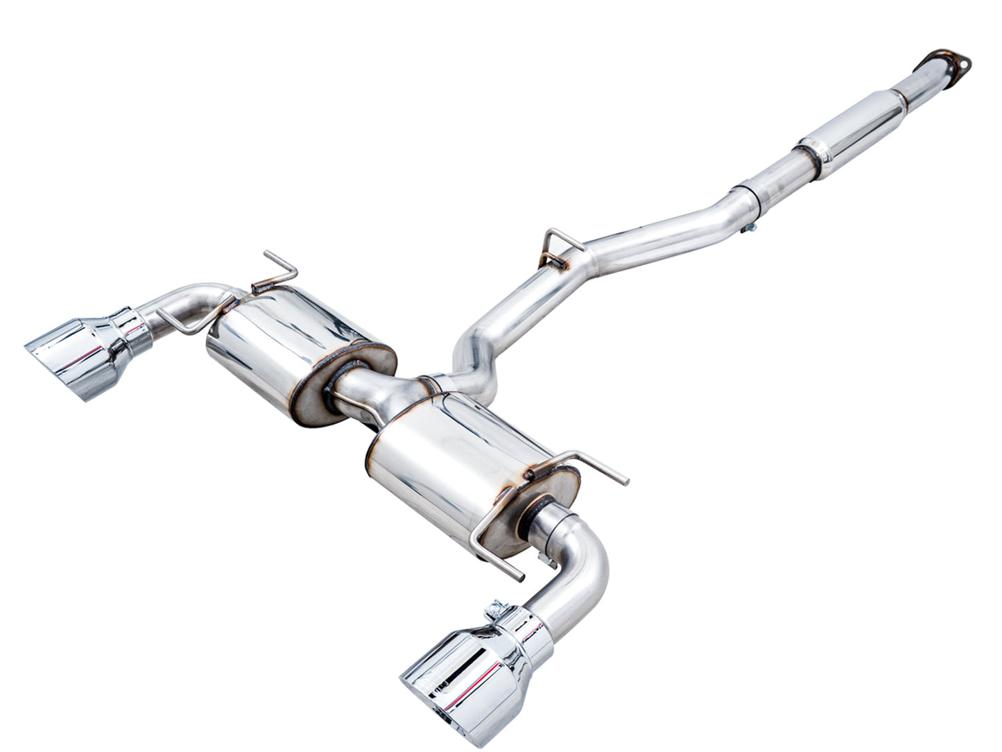 AWE Tuning Touring Edition Exhaust for Subaru BRZ / Toyota GR86 / Toyota 86 / Scion FR-S - Chrome Silver Tips (3015-32486)