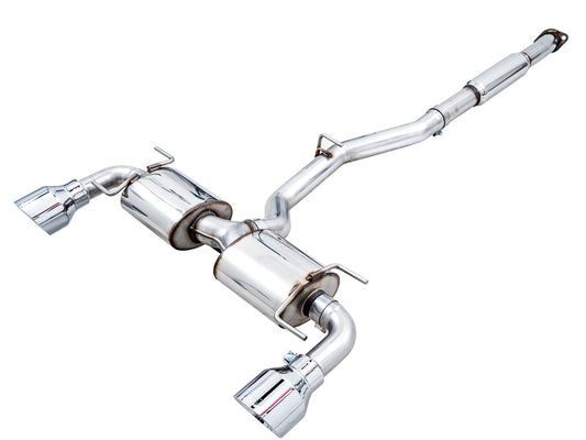 AWE Tuning Touring Edition Exhaust for Subaru BRZ / Toyota GR86 / Toyota 86 / Scion FR-S - Chrome Silver Tips (3015-32486)