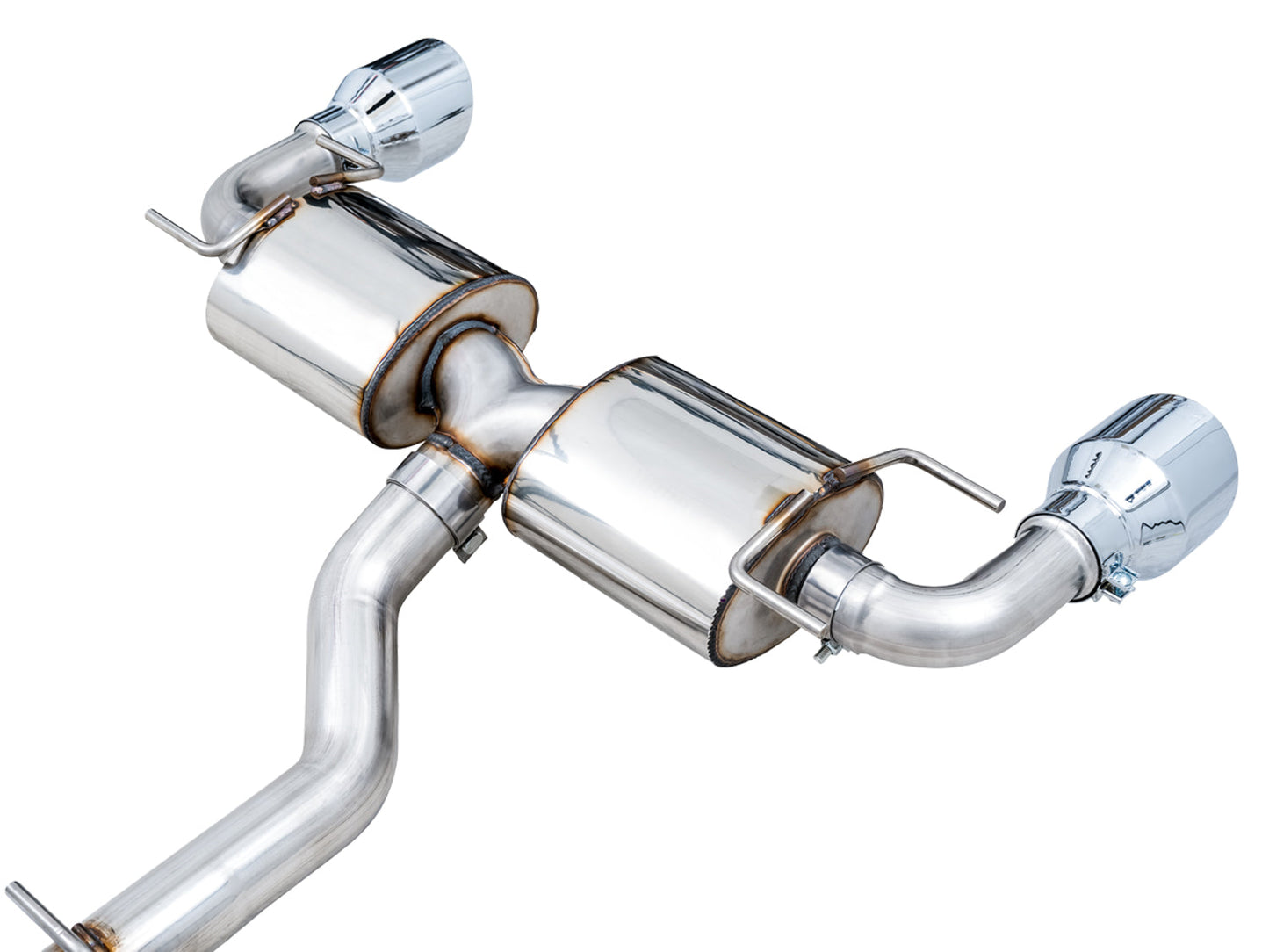 AWE Tuning Touring Edition Exhaust for Subaru BRZ / Toyota GR86 / Toyota 86 / Scion FR-S - Chrome Silver Tips (3015-32486)
