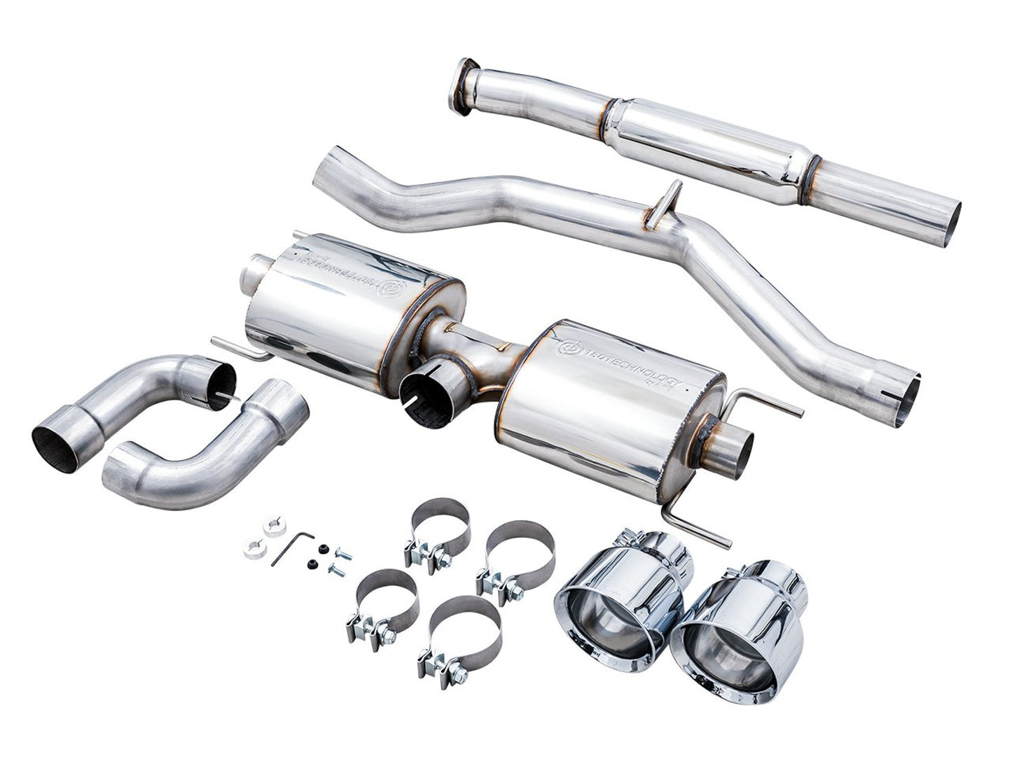 AWE Tuning Touring Edition Exhaust for Subaru BRZ / Toyota GR86 / Toyota 86 / Scion FR-S - Chrome Silver Tips (3015-32486)
