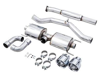 AWE Tuning Touring Edition Exhaust for Subaru BRZ / Toyota GR86 / Toyota 86 / Scion FR-S - Chrome Silver Tips (3015-32486)